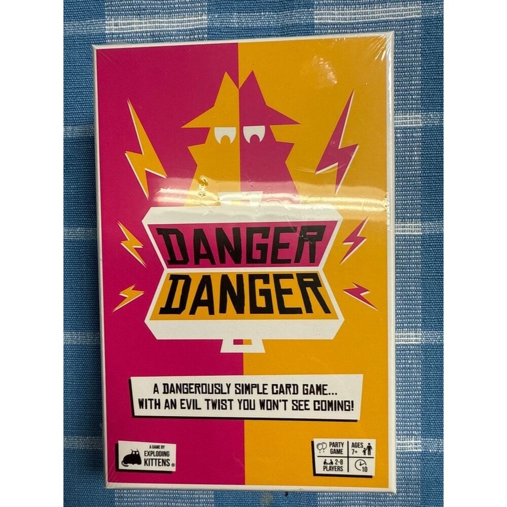 NEW Danger Danger Card Game by Exploding Kittens 2-8 Players 2023 for Ages 7+